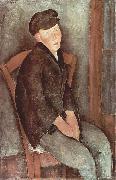 Amedeo Modigliani, Sitzender Knabe mit Hut